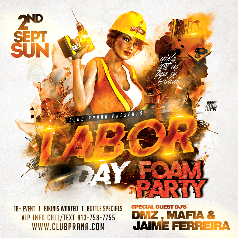 Labor Day Foam Party