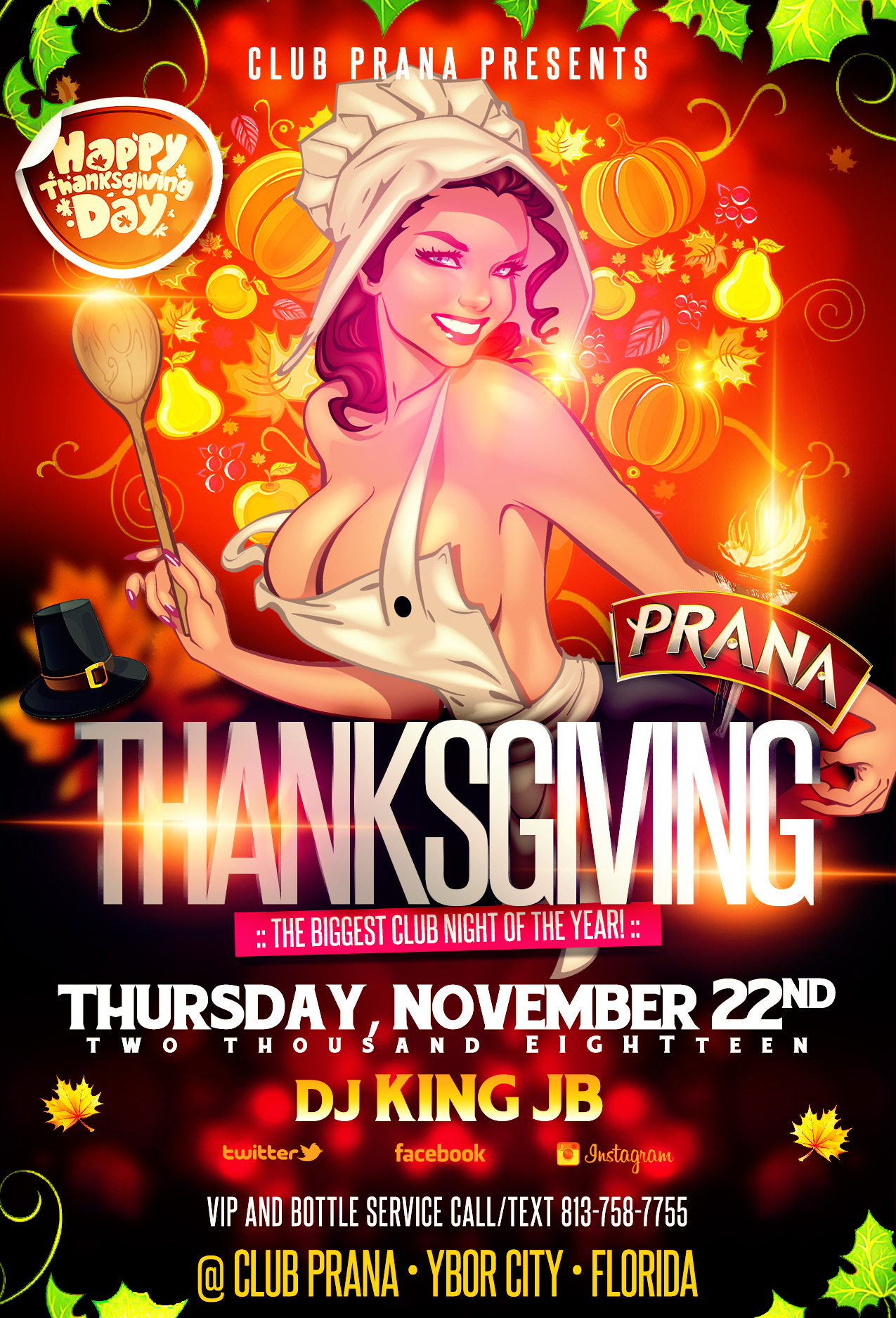 Thanksgiving Night Party Club Prana