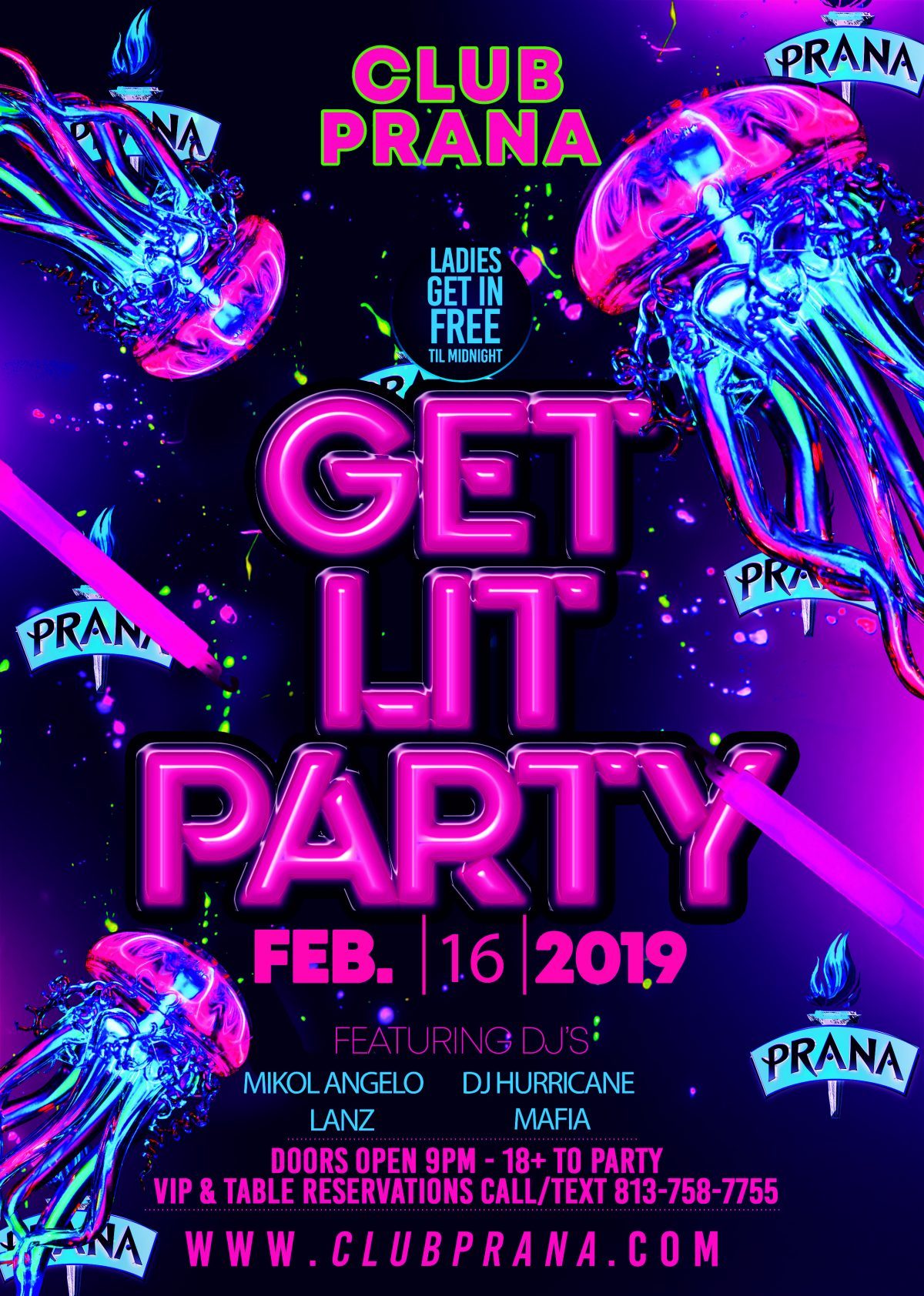 Get Lit Party Club Prana