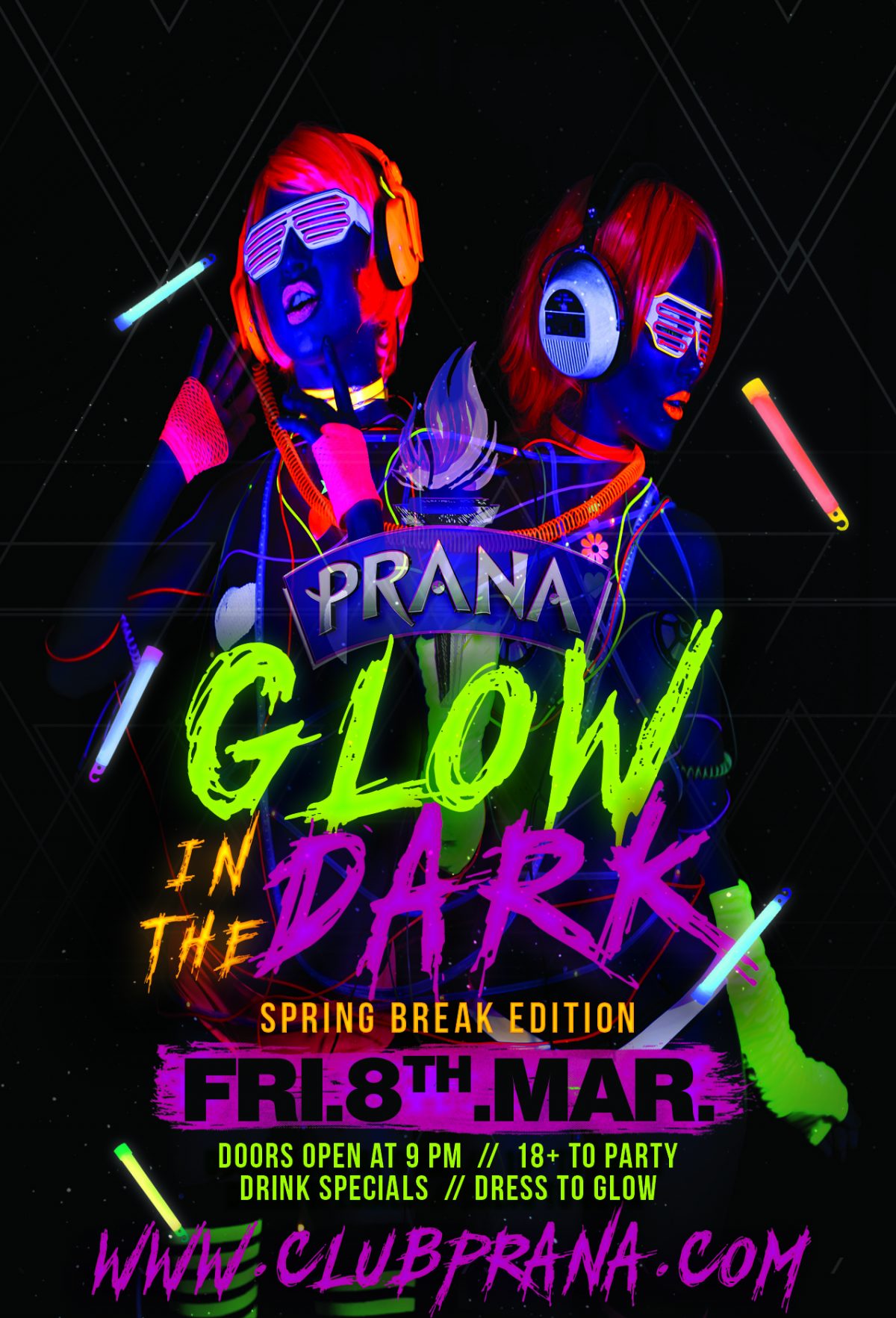 Glow In The Dark Spring Break Edition