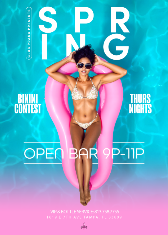 Spring Break Bikini Party At Club Prana | Thurs, March 12