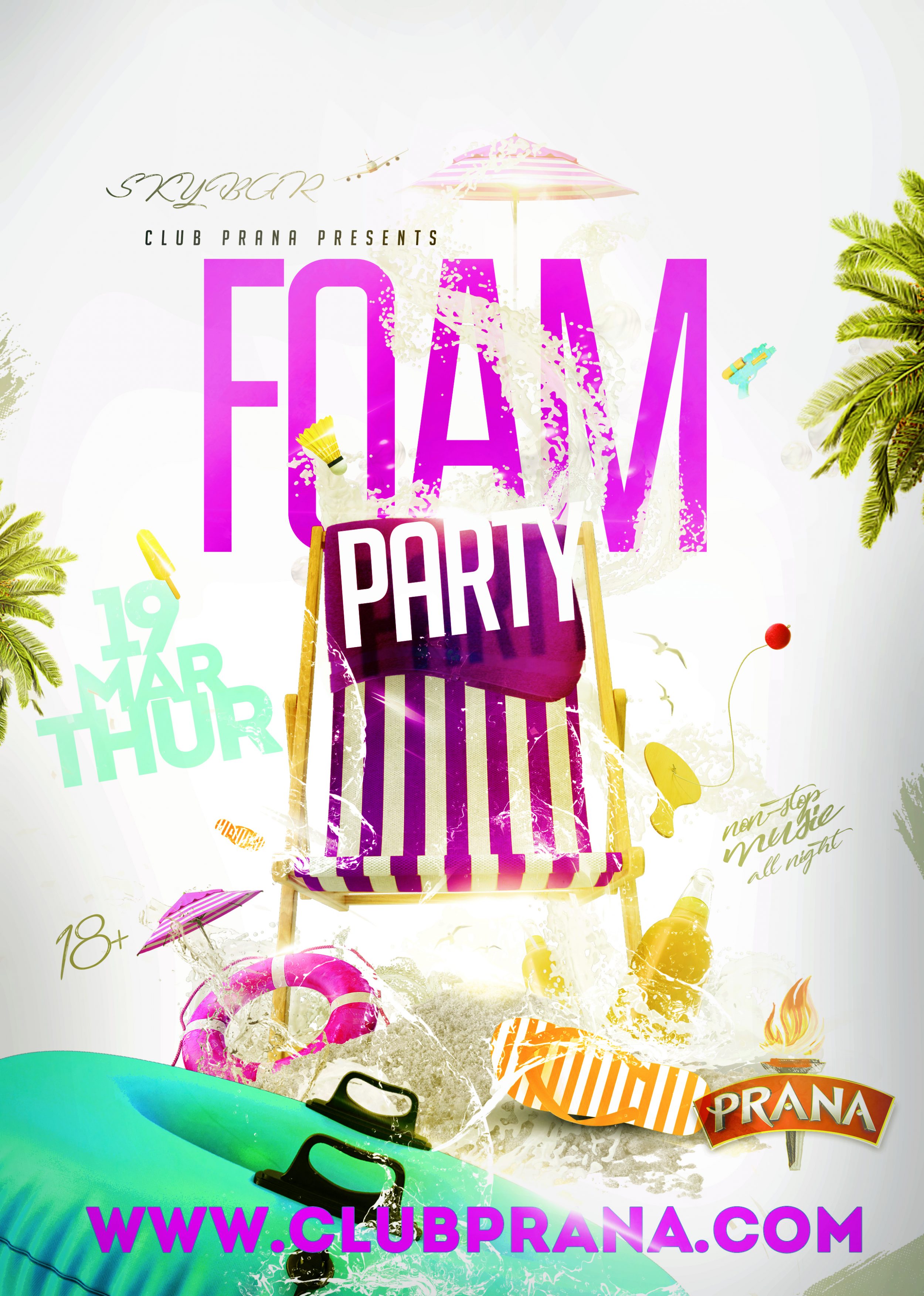 Skybar Foam Party