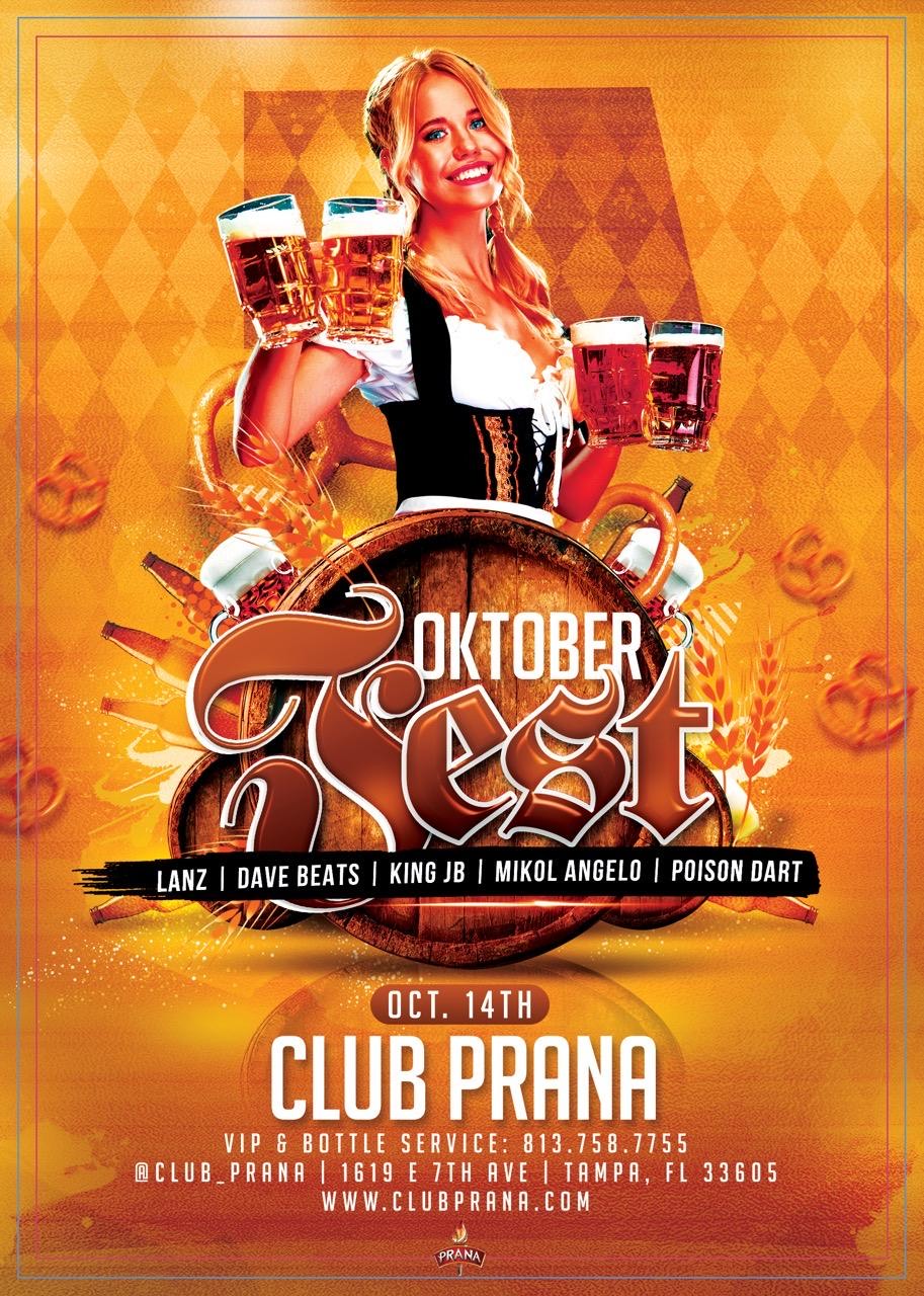 Club Prana Oktoberfest Flyer