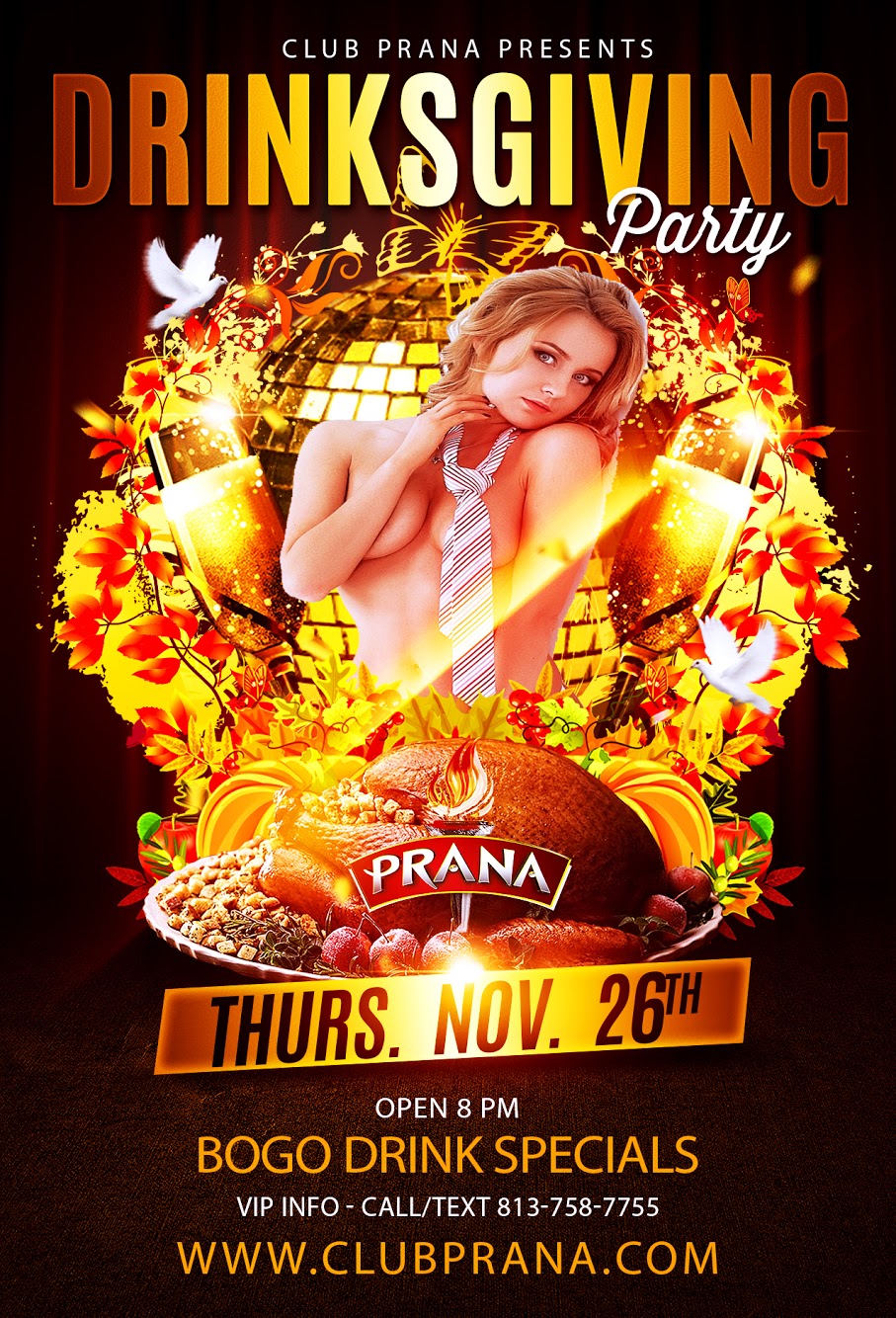 Drinksgiving Party On Thanksgiving Night