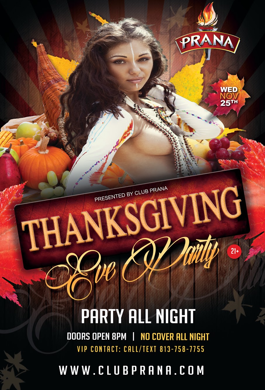 Thanksgiving Eve Party | Club Prana - Stream The Thanksgiving Day Party