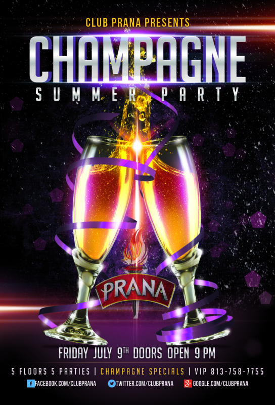Champagne Summer Party At Club Prana