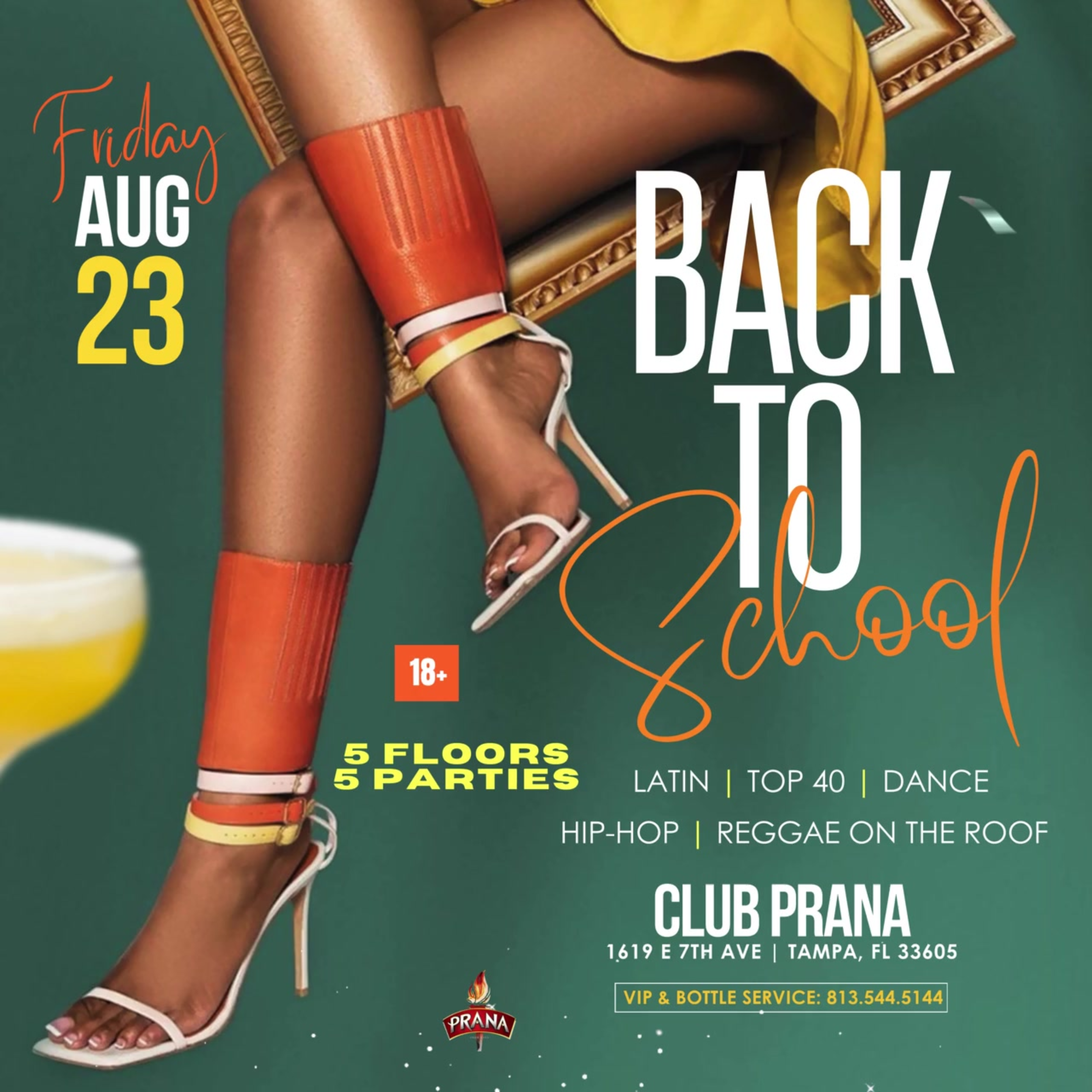 Back To School Party At Club Prana Friday Aug 23