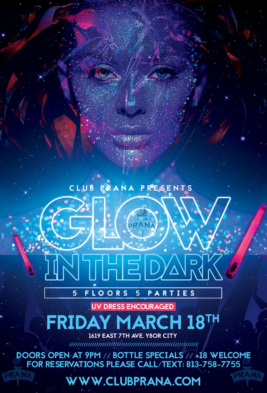 Glow in the Dark Spring Break Edition