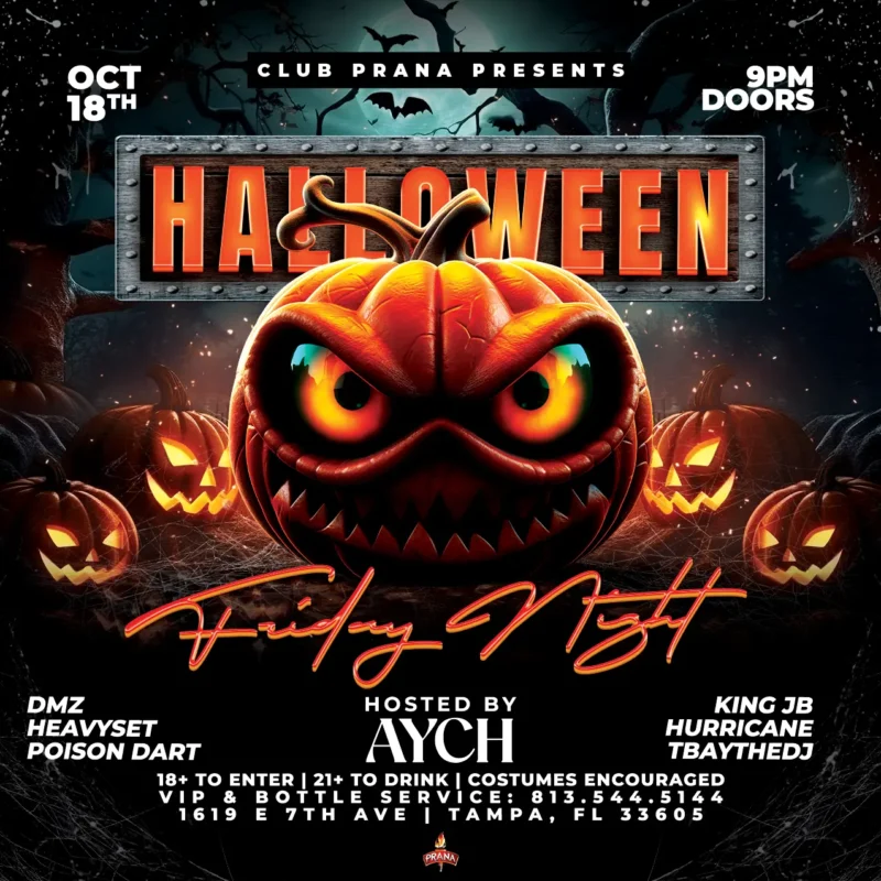 Halloween Friday Night At Club Prana – October 18th