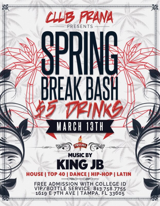 $5 Drinks Spring Break Bash