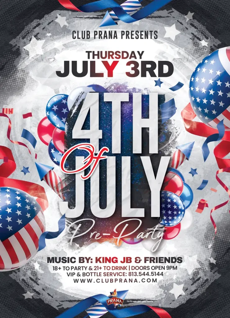 July 3rd Thursday Club Prana
