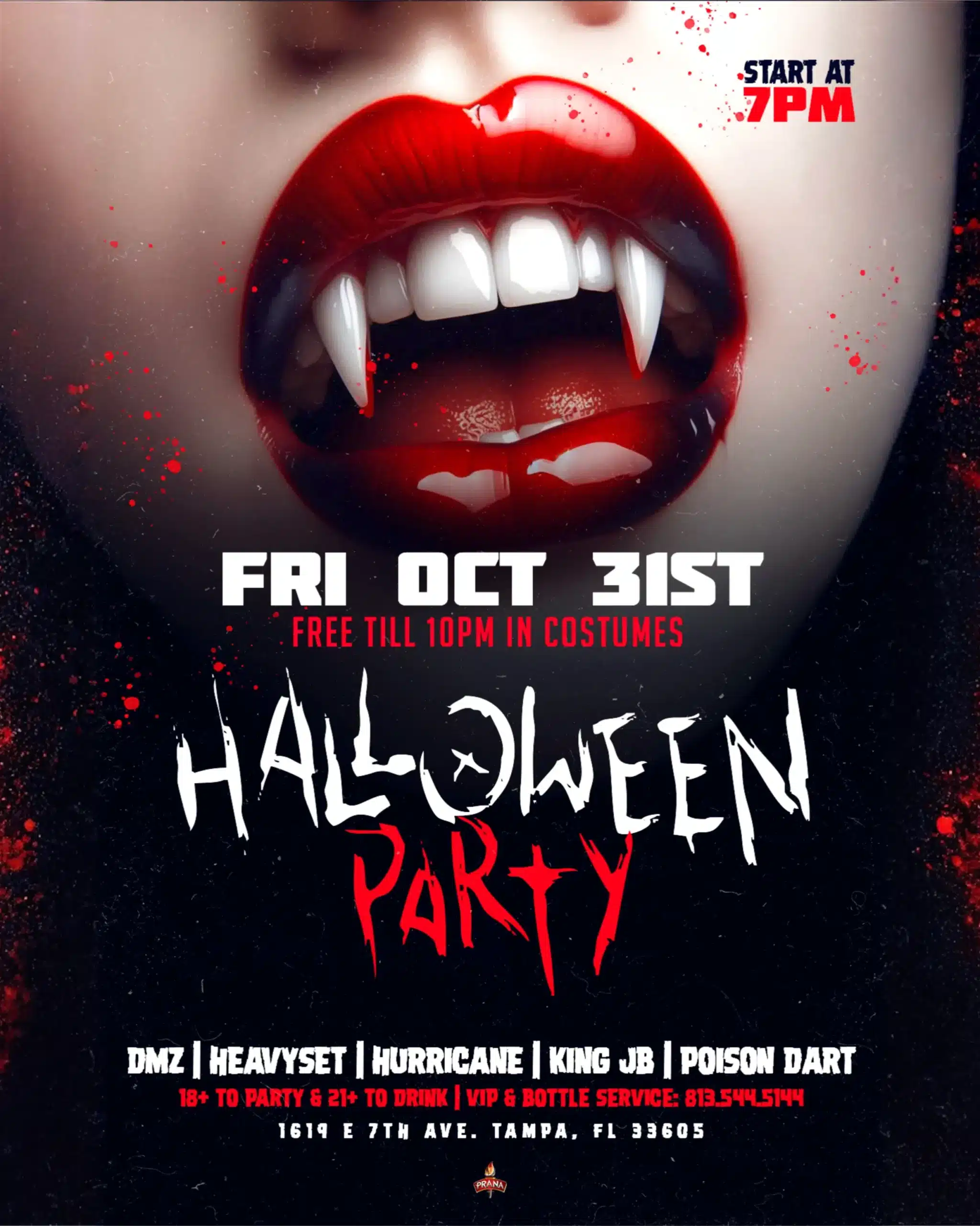 Club Prana's Annual Halloween Party On 10/31 Starting At 7pm