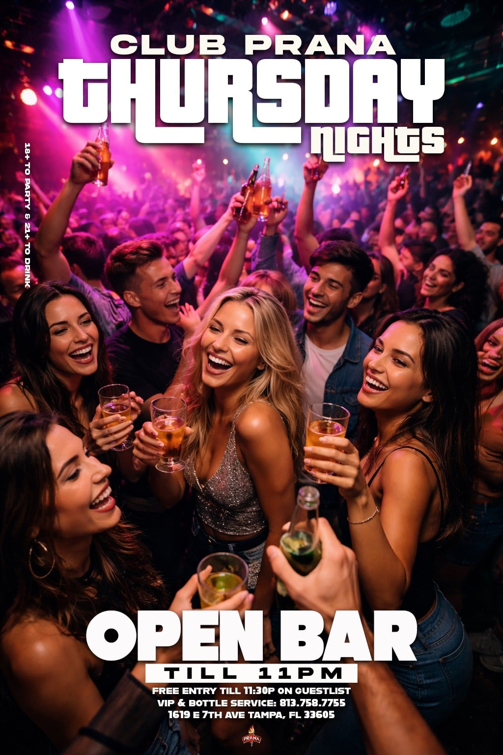 Club Prana Thursday Open Bar
