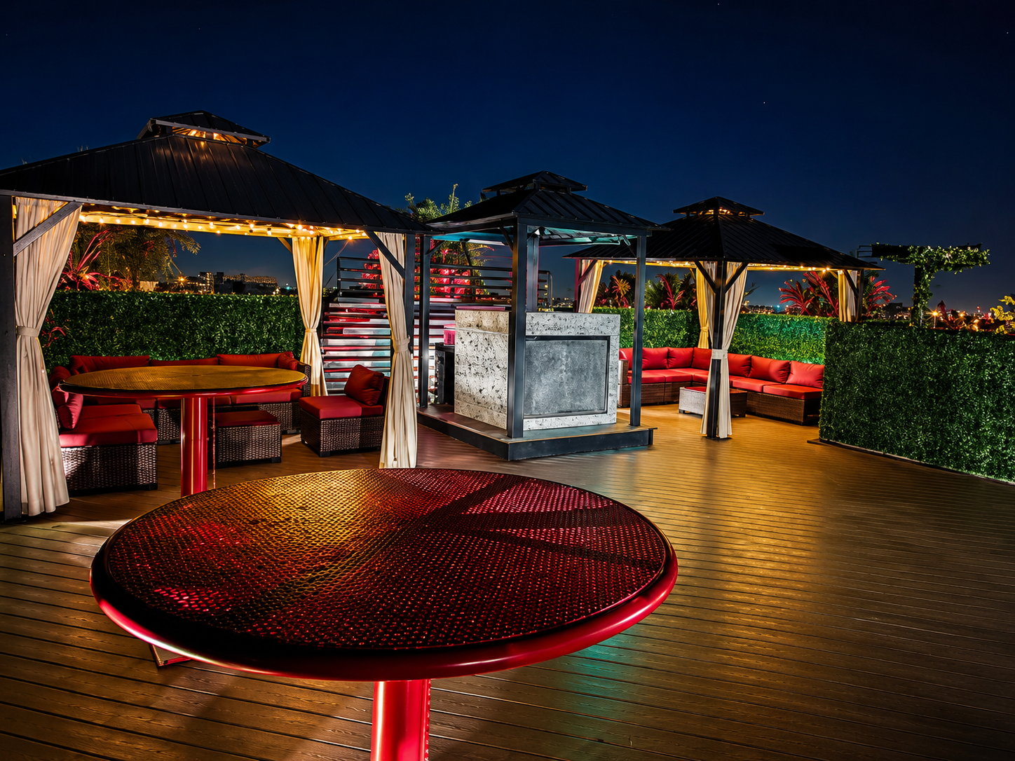 Rooftop Cabanas at Club Prana