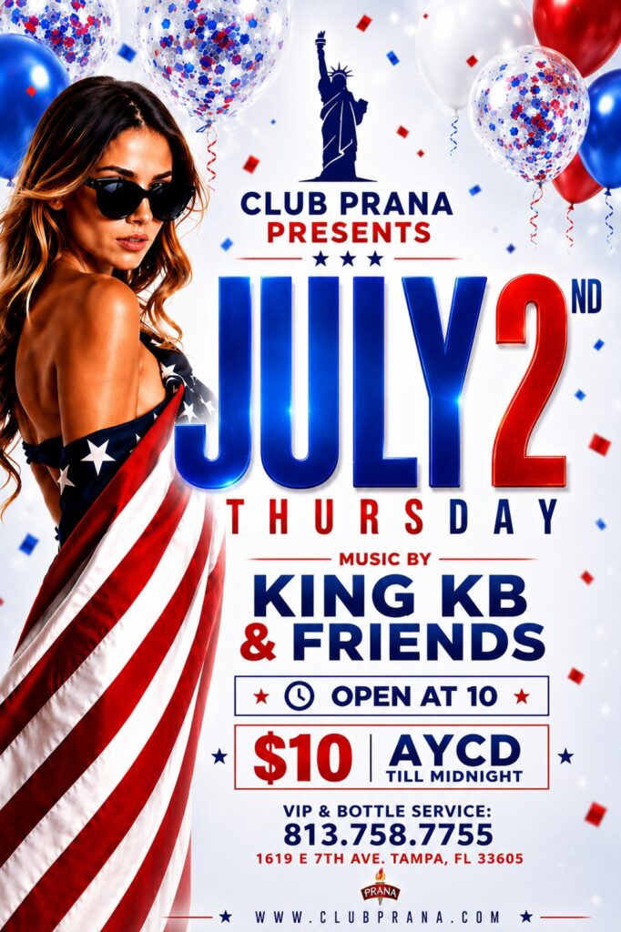 July 2nd AYCD Thursday Club Prana